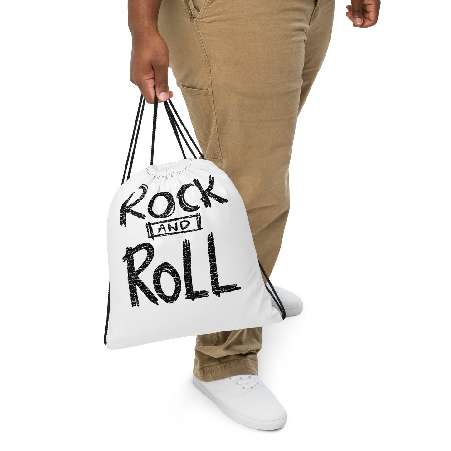 Rock and Roll Drawstring Bag