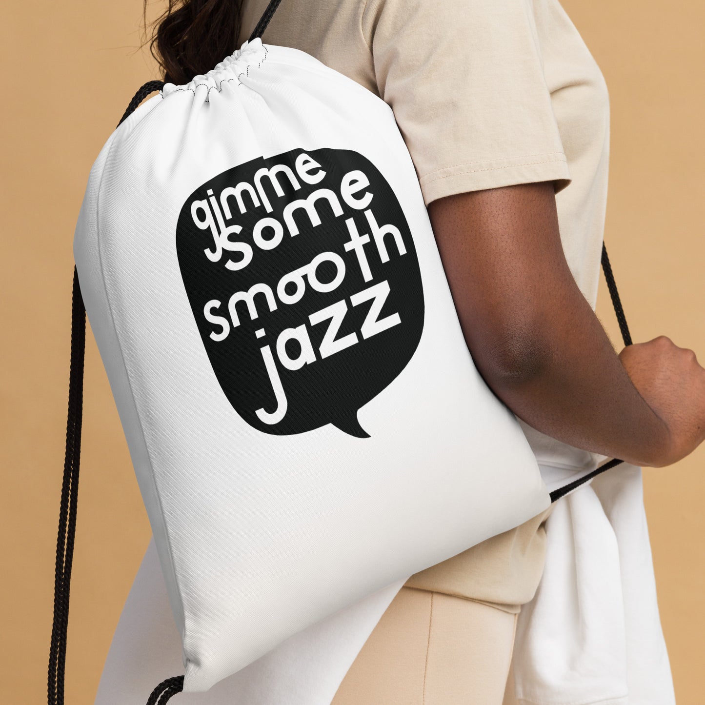 Gimme Some Smooth Jazz Drawstring Bag