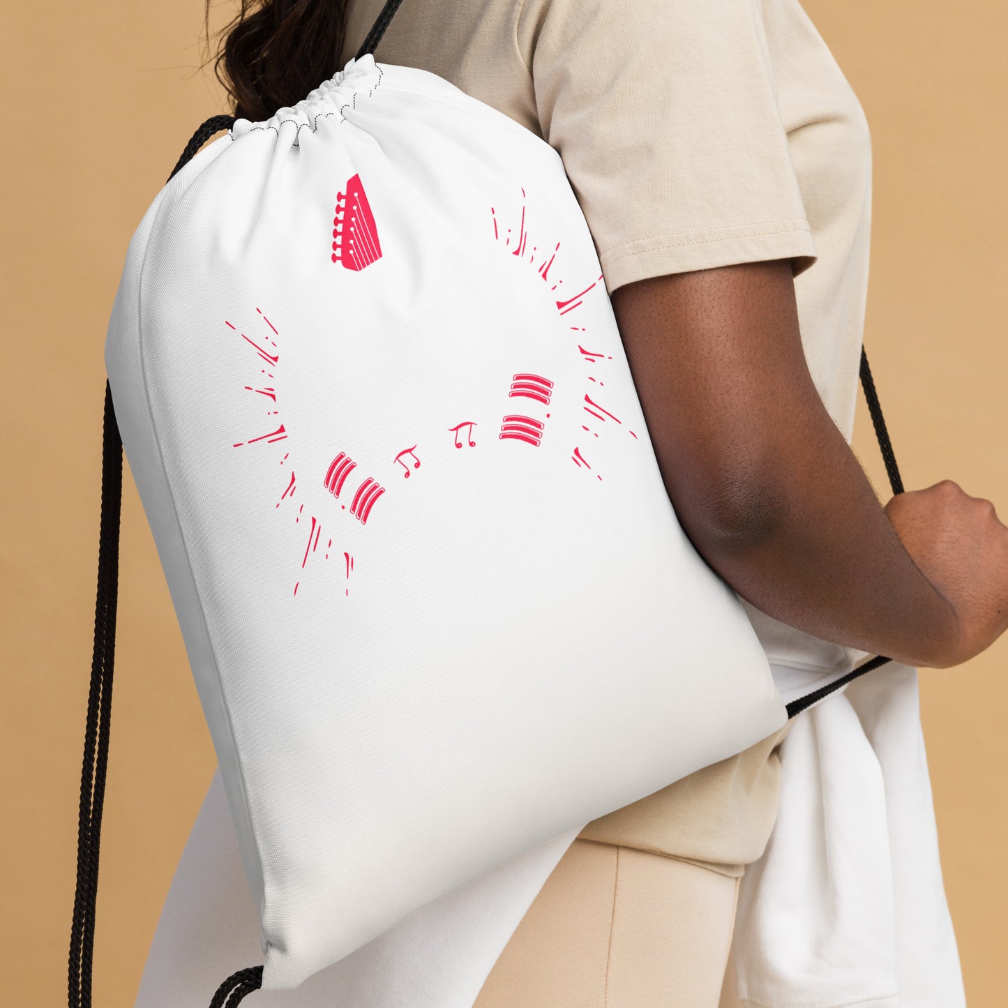 Rock Music Forever Drawstring Bag