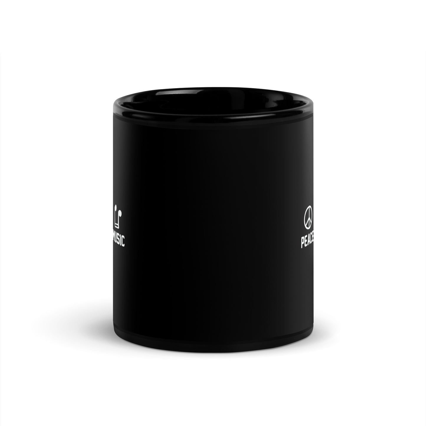 Peace Love Music Black Mug