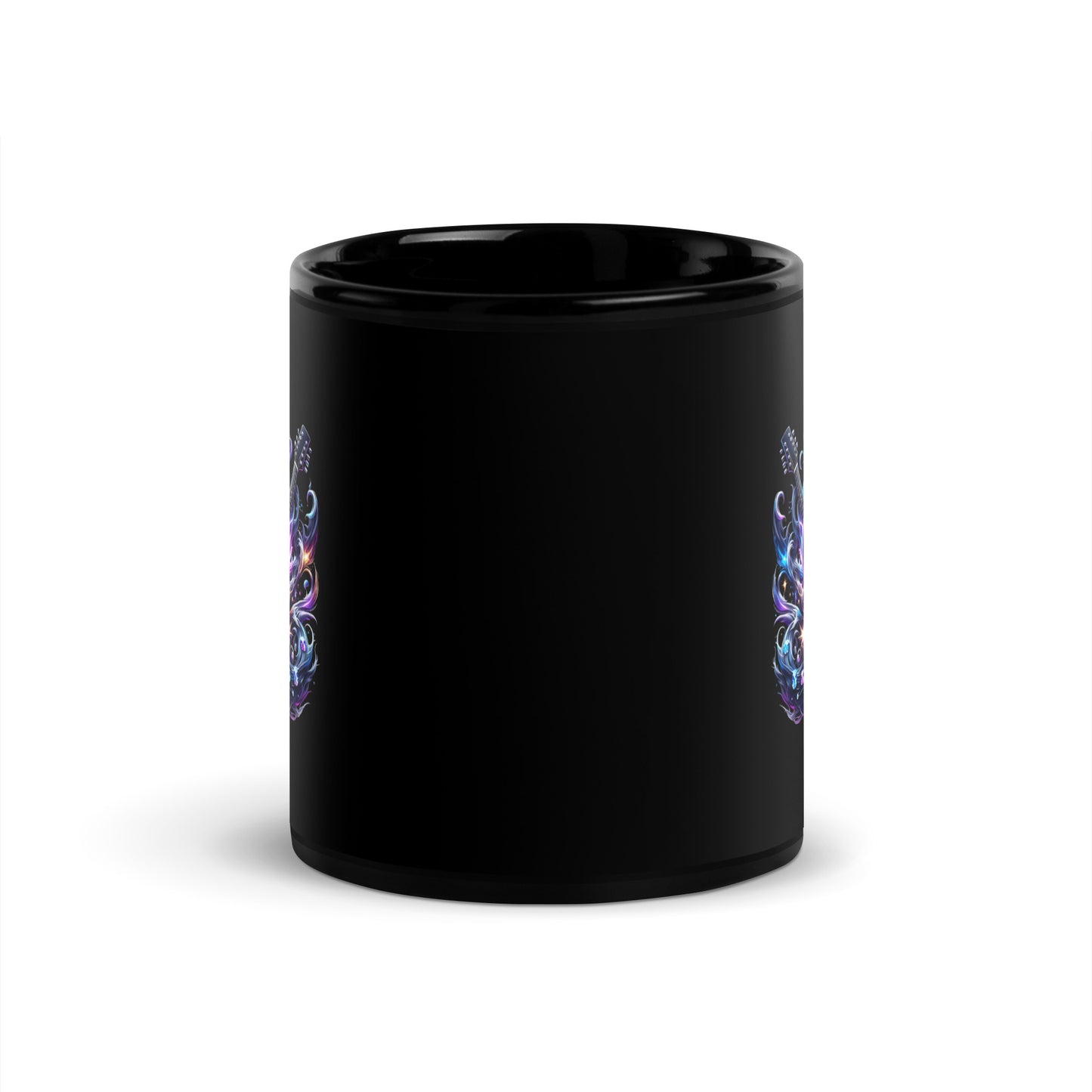 Diamond Skull Bling Black Mug
