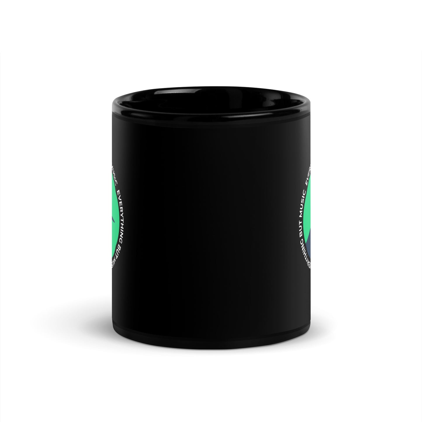 Everything But Music Black Mug