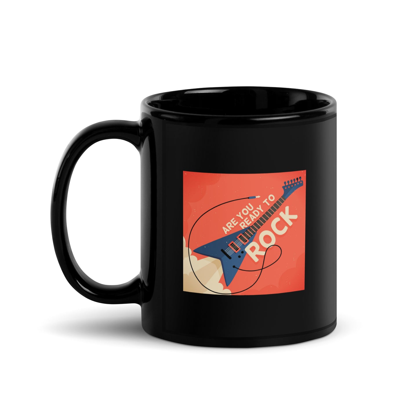 Are You Ready To Rock Black Mug