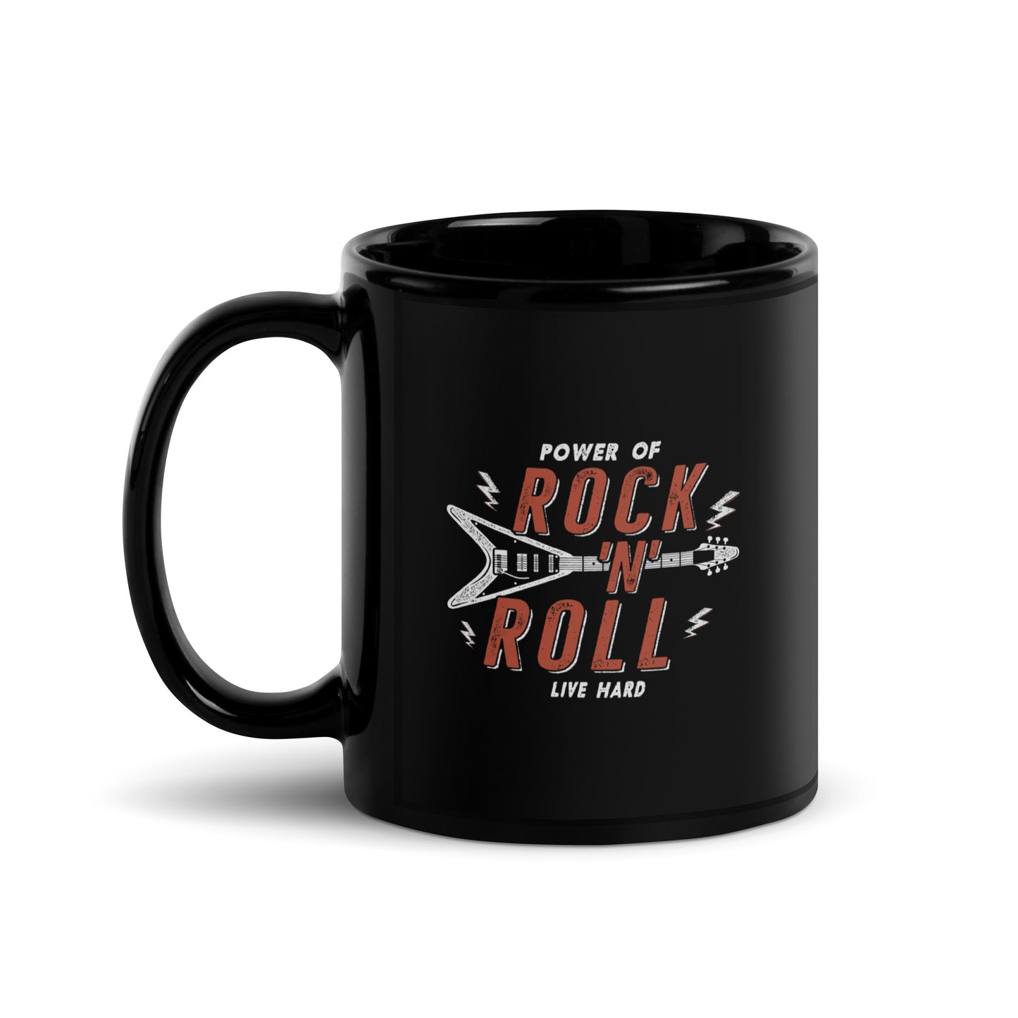 Power of Rock 'n' Roll Black Mug