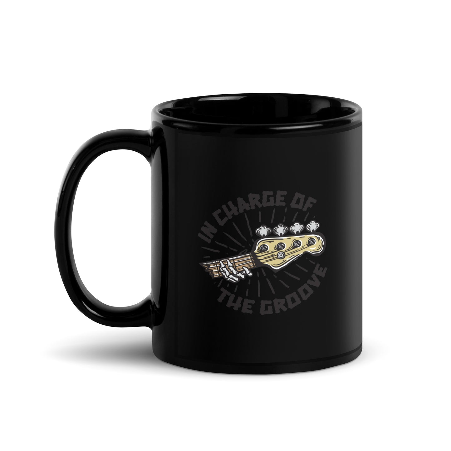 In Charge of the Groove Black Mug