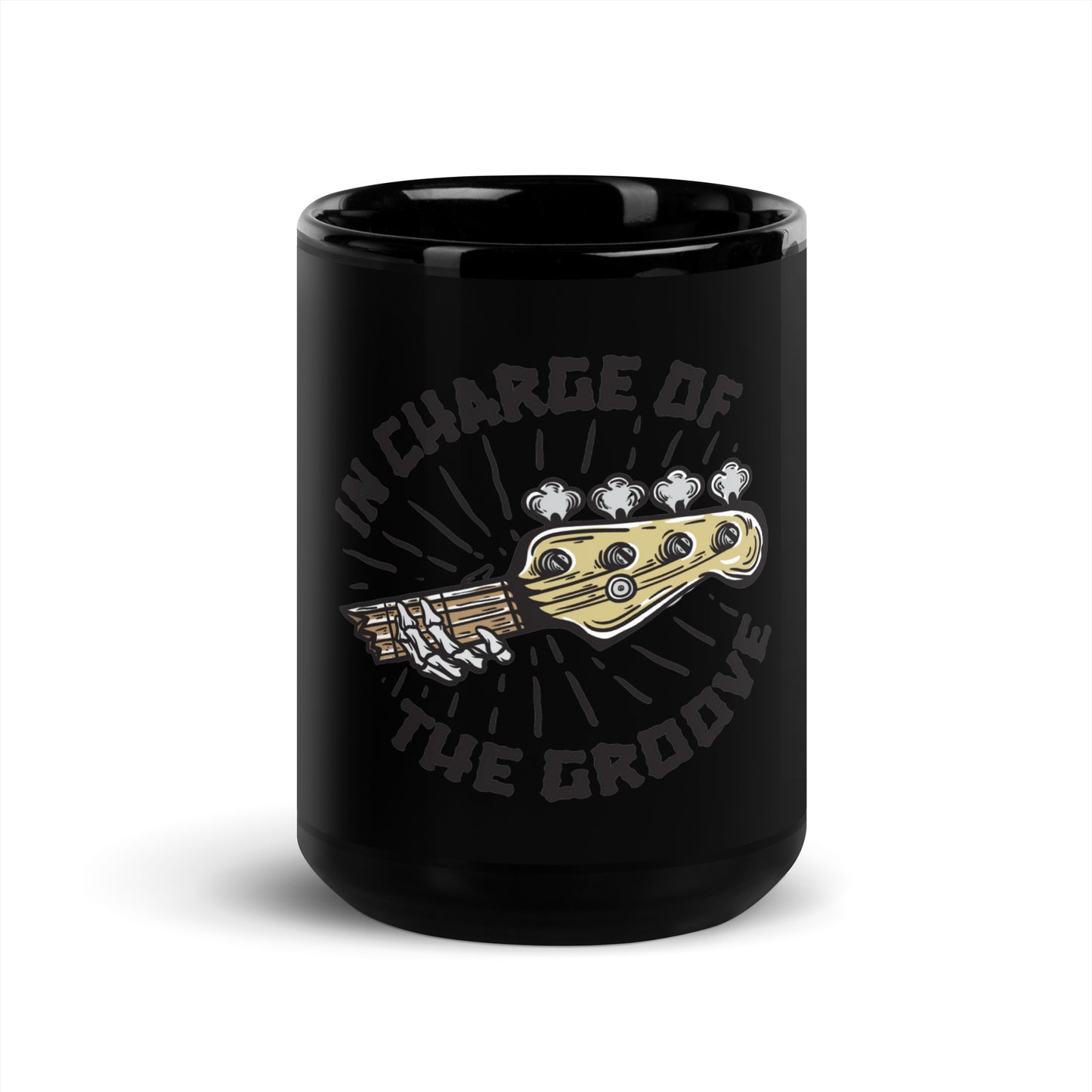 In Charge of the Groove Black Mug