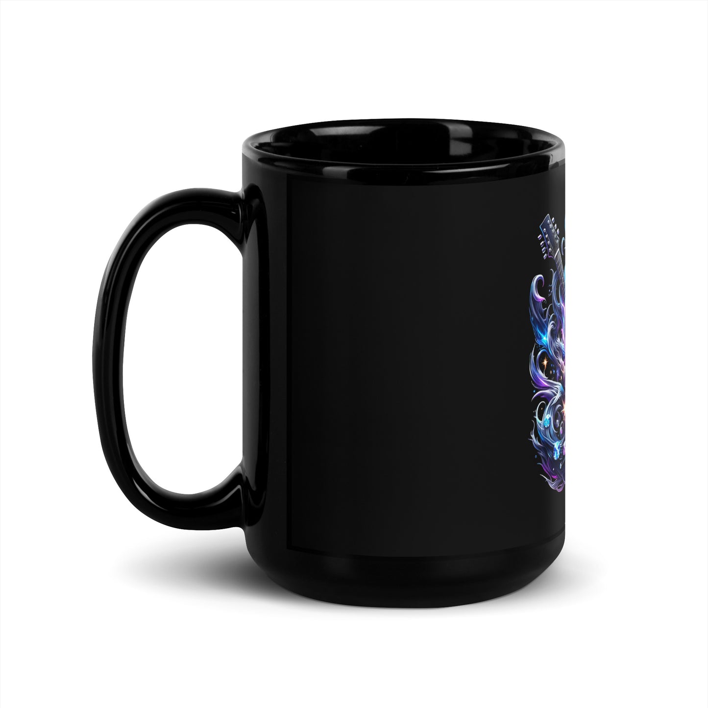 Diamond Skull Bling Black Mug