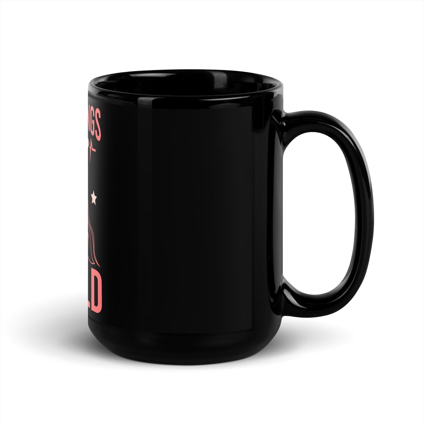 Music Brings Harmony to the World Black Mug
