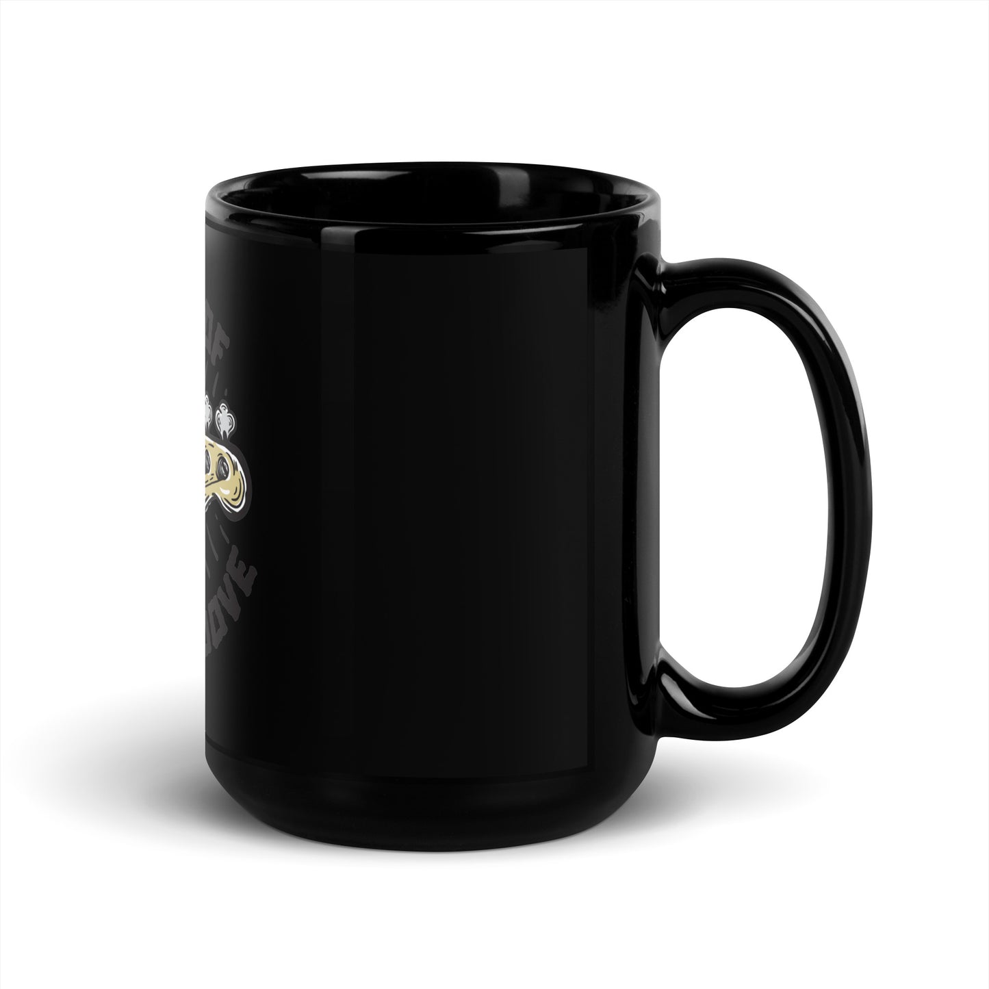 In Charge of the Groove Black Mug
