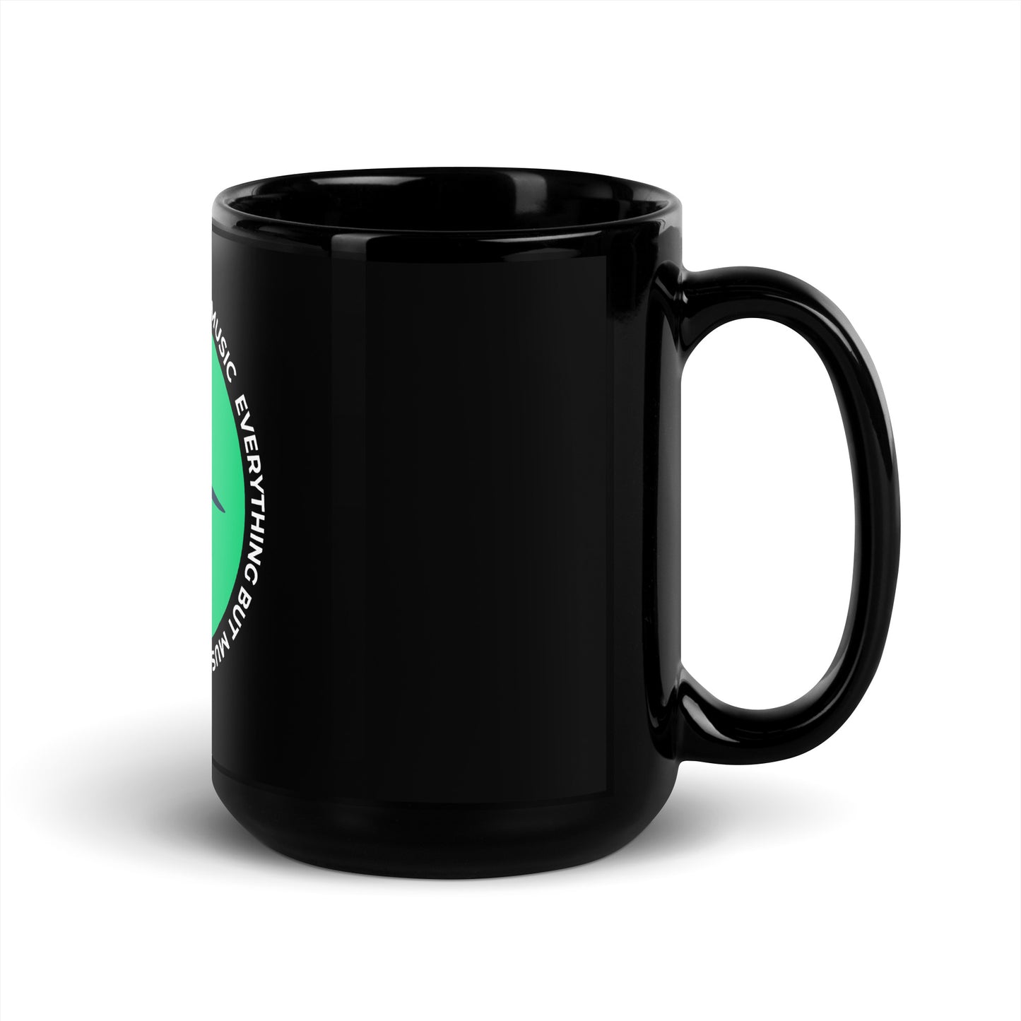 Everything But Music Black Mug