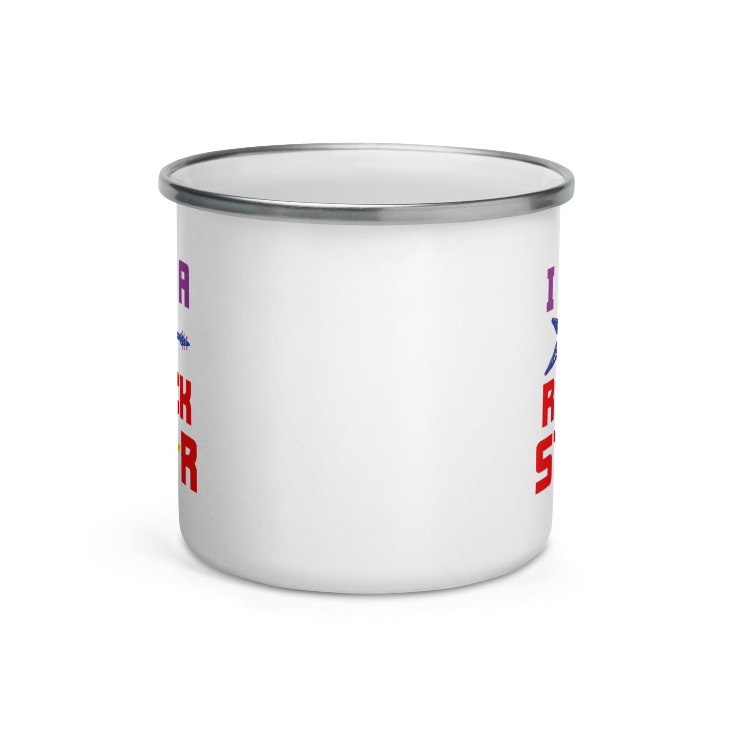 I Am Rockstar Enamel Mug