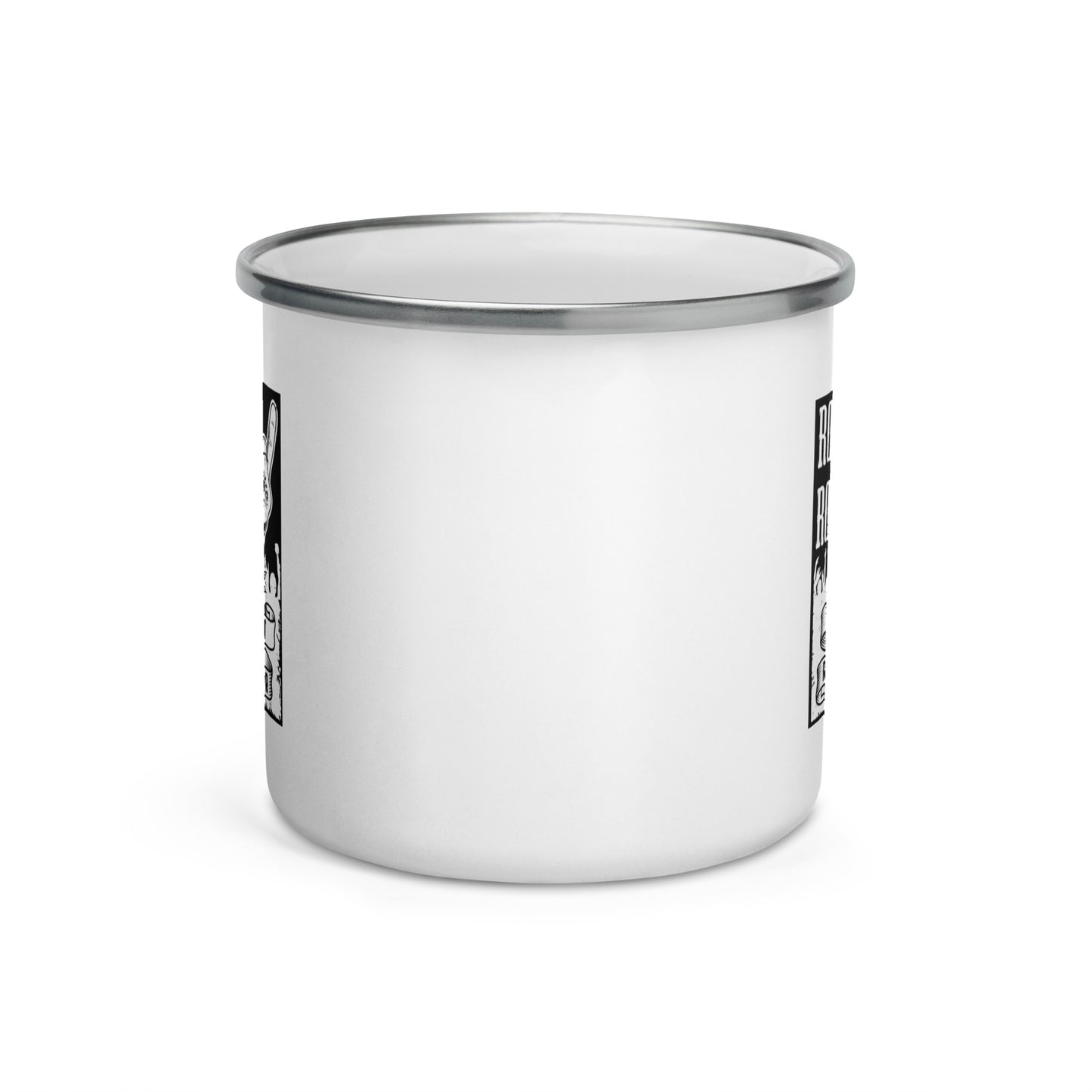 Live Fast Rock Harder Enamel Mug