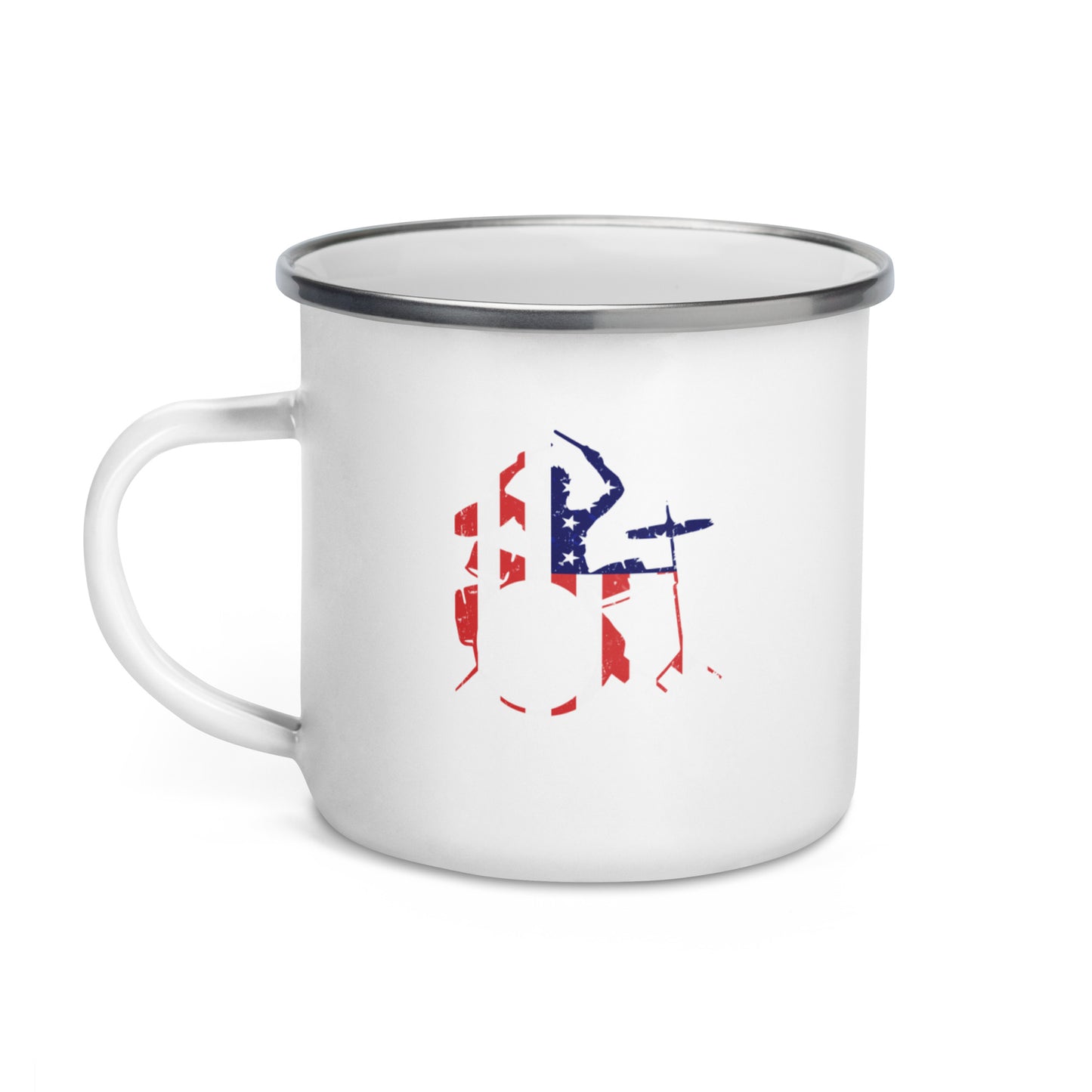 American Drummer Enamel Mug
