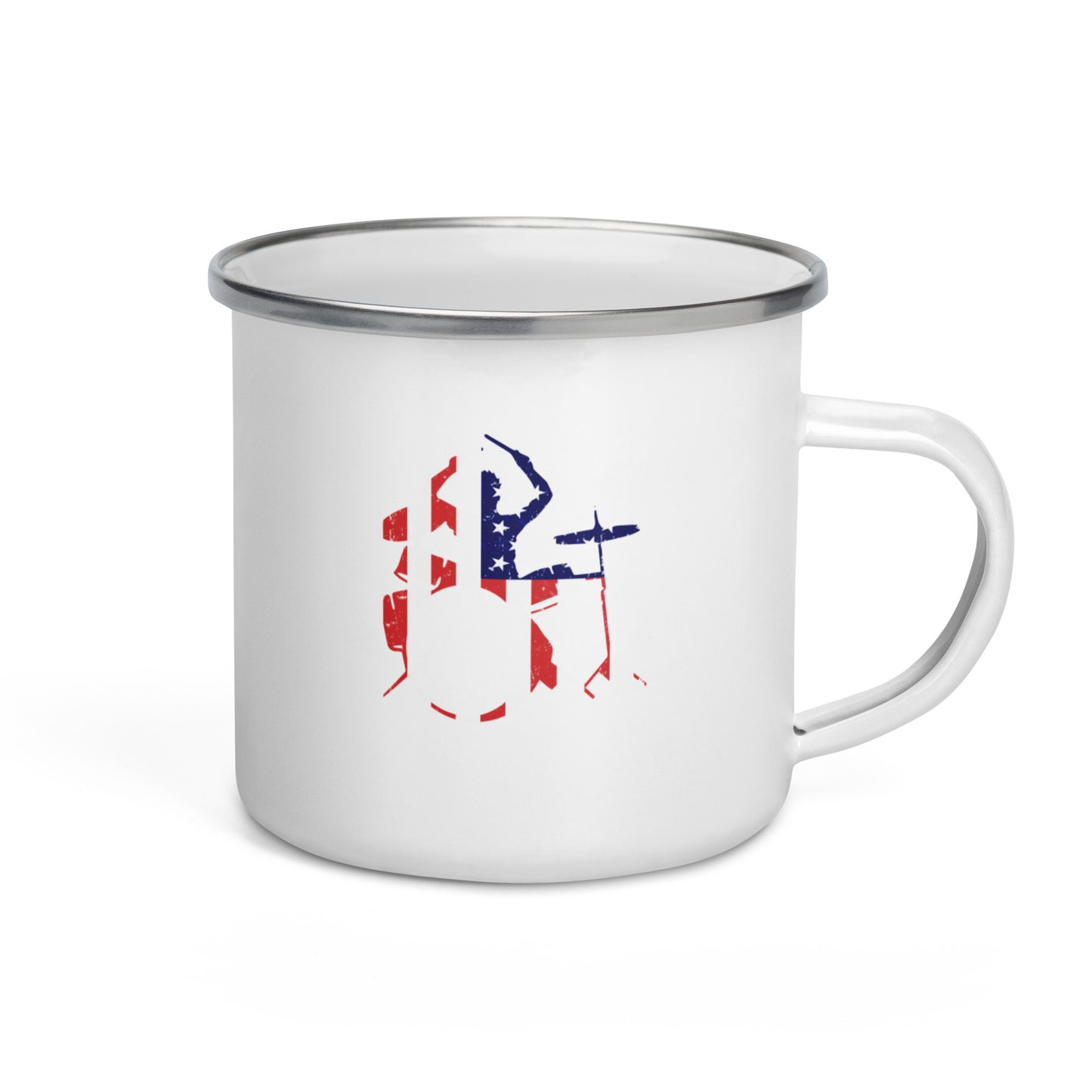 American Drummer Enamel Mug