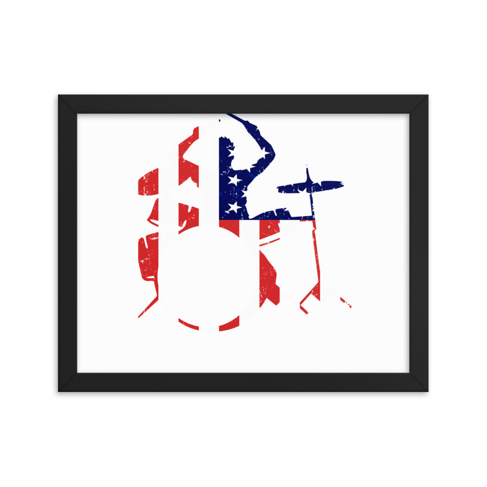 American Drummer Framed Poster