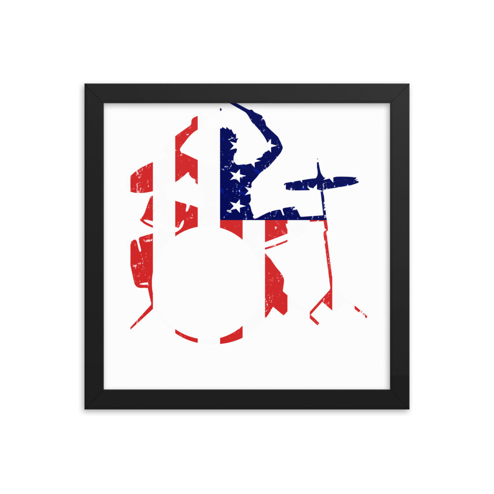 American Drummer Framed Poster