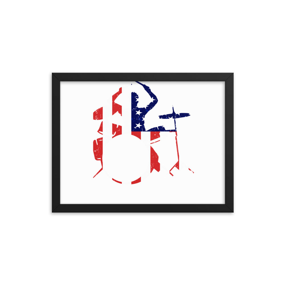 American Drummer Framed Poster