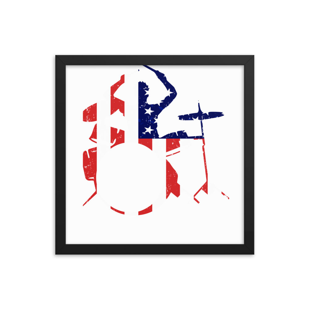 American Drummer Framed Poster
