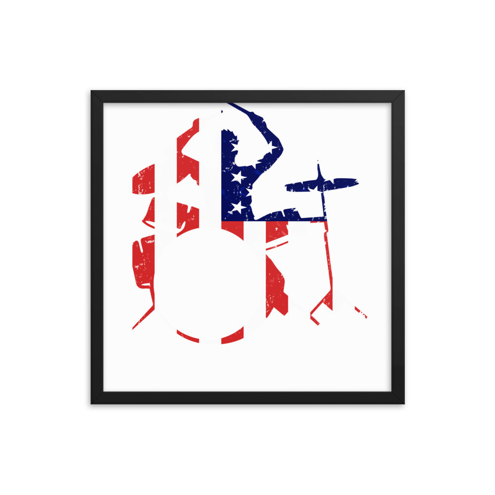 American Drummer Framed Poster