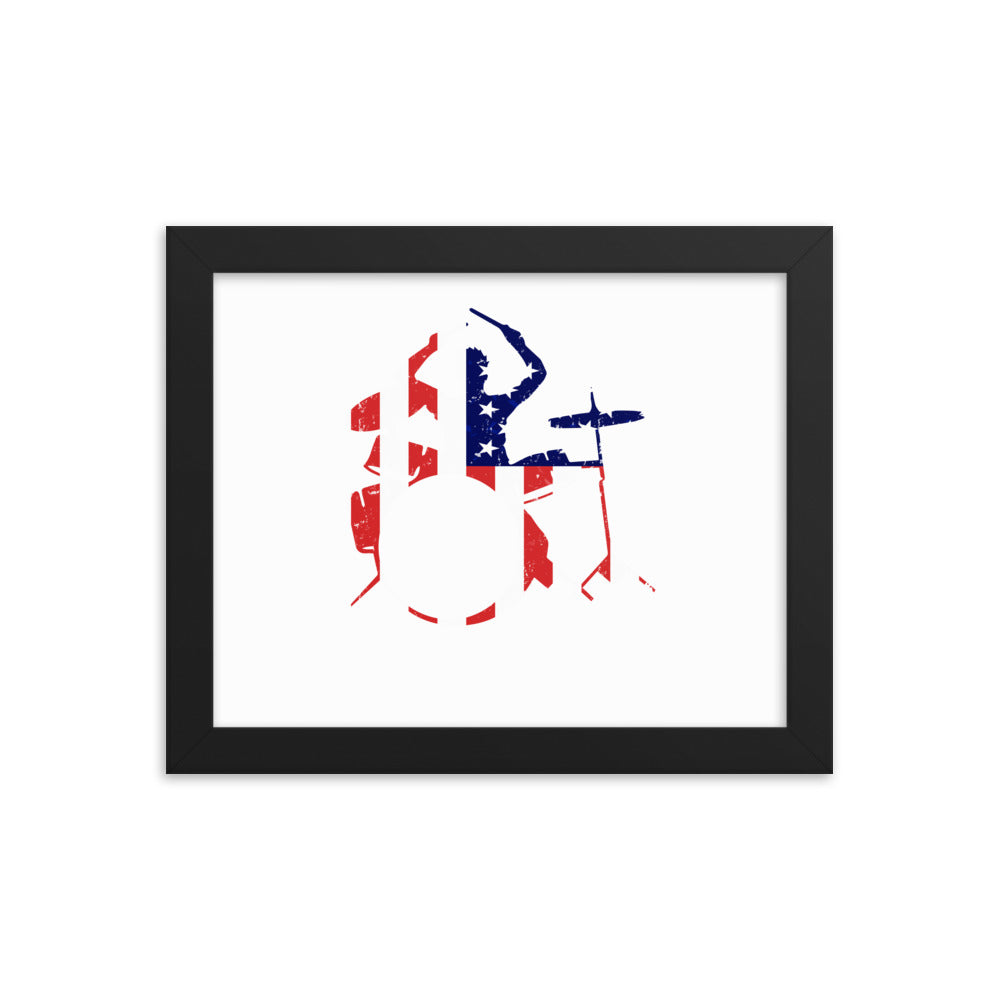 American Drummer Framed Poster