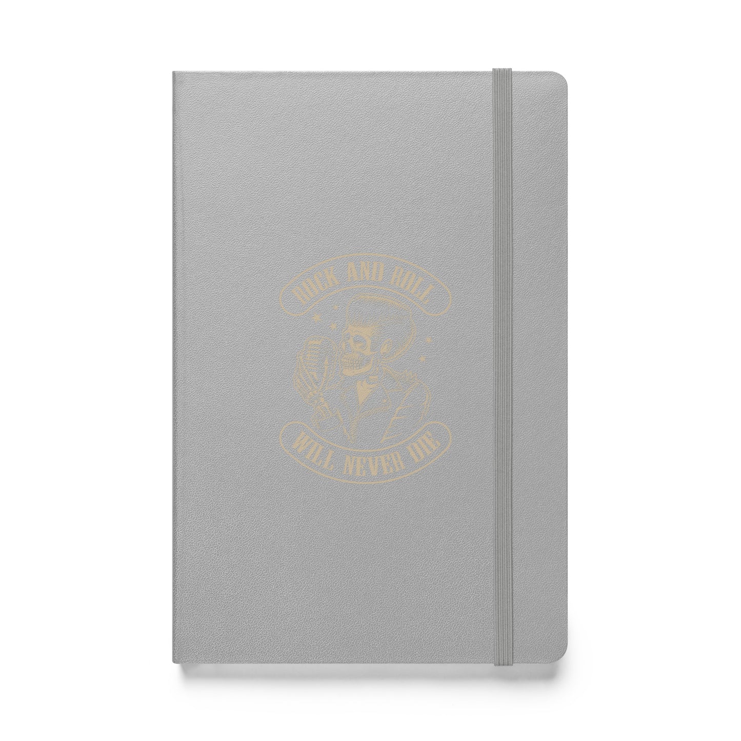 Rock and Roll Will Never Die Hardbound Notebook