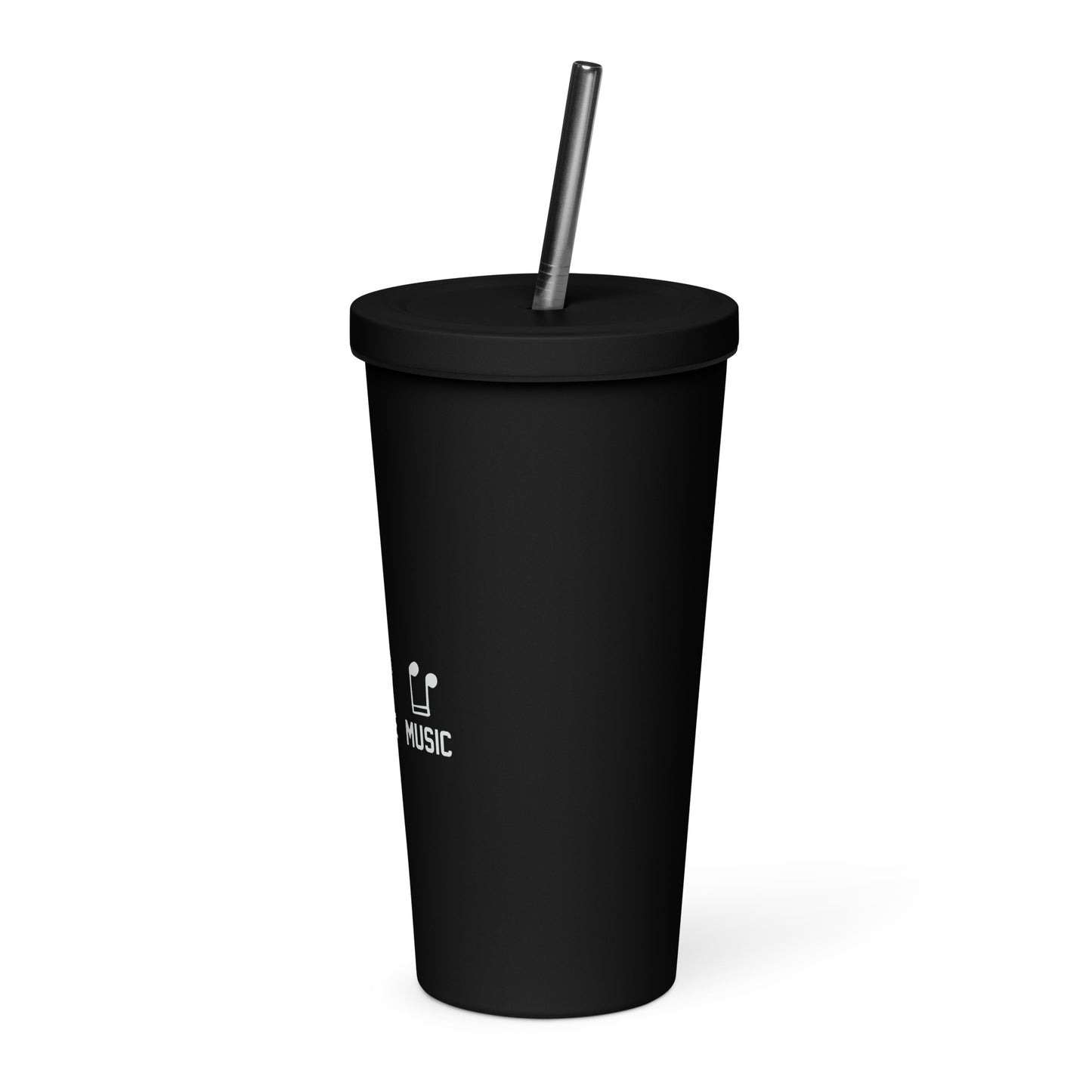 Peace Love Music Insulated Tumbler with Straw