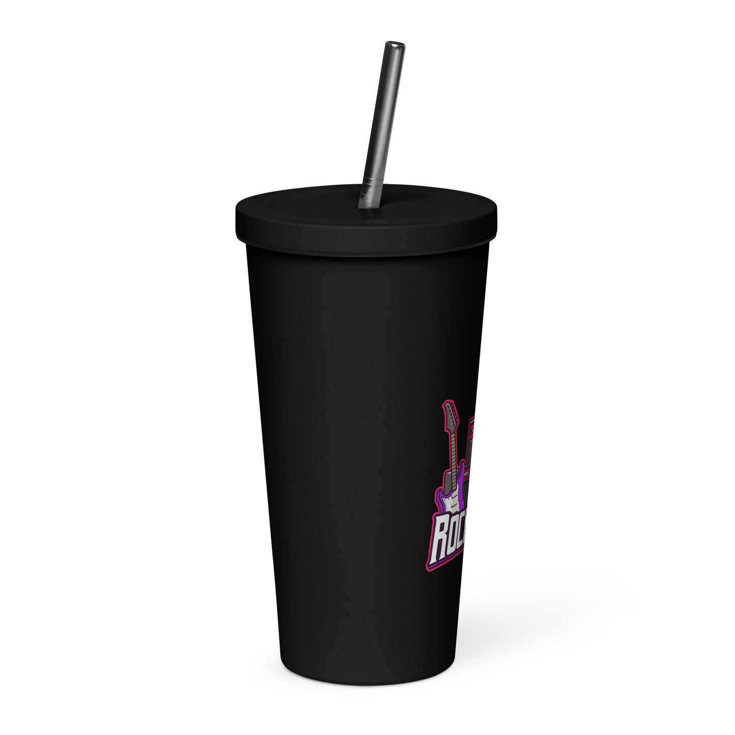 Rockstar Insulated Tumbler with Straw