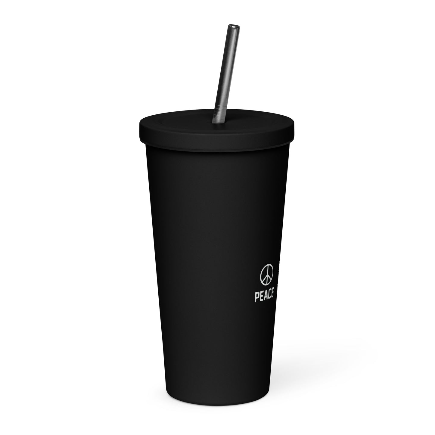 Peace Love Music Insulated Tumbler with Straw