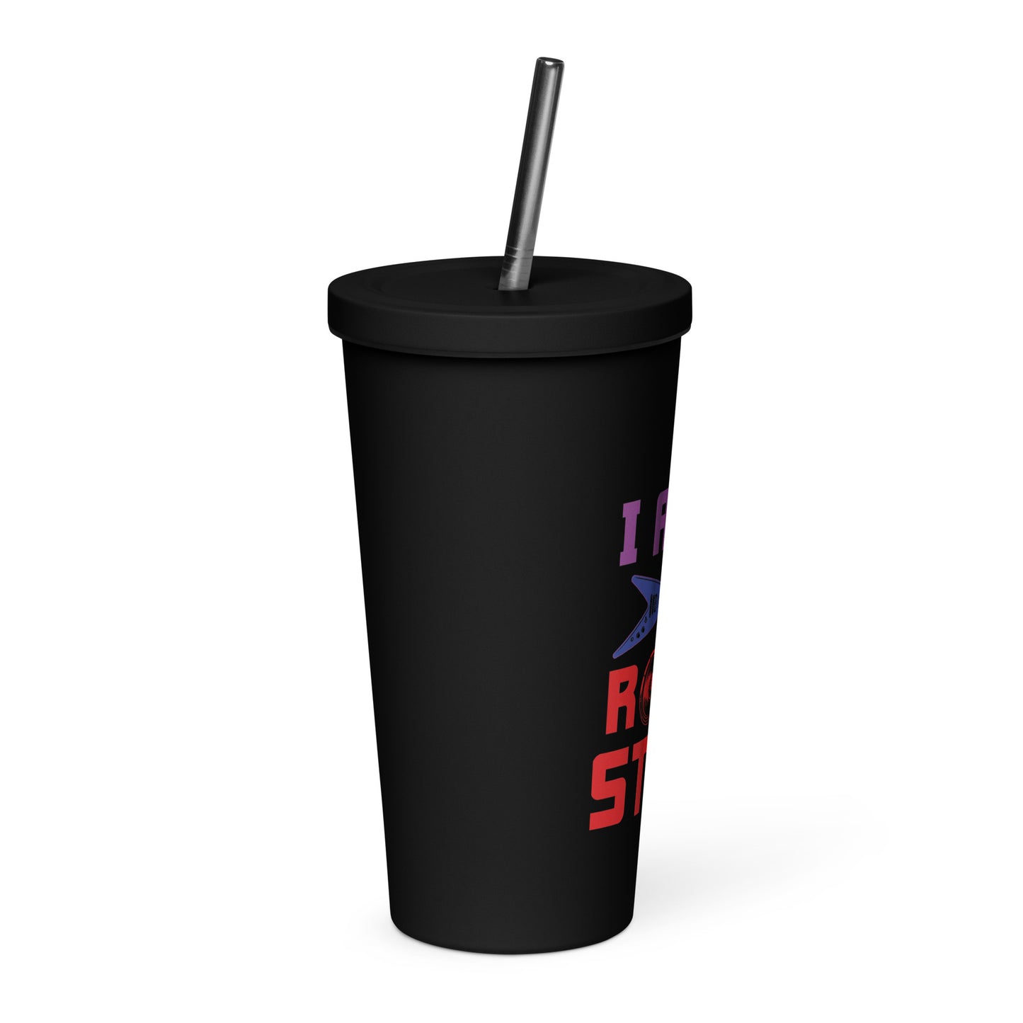 I Am Rockstar Insulated Tumbler with Straw