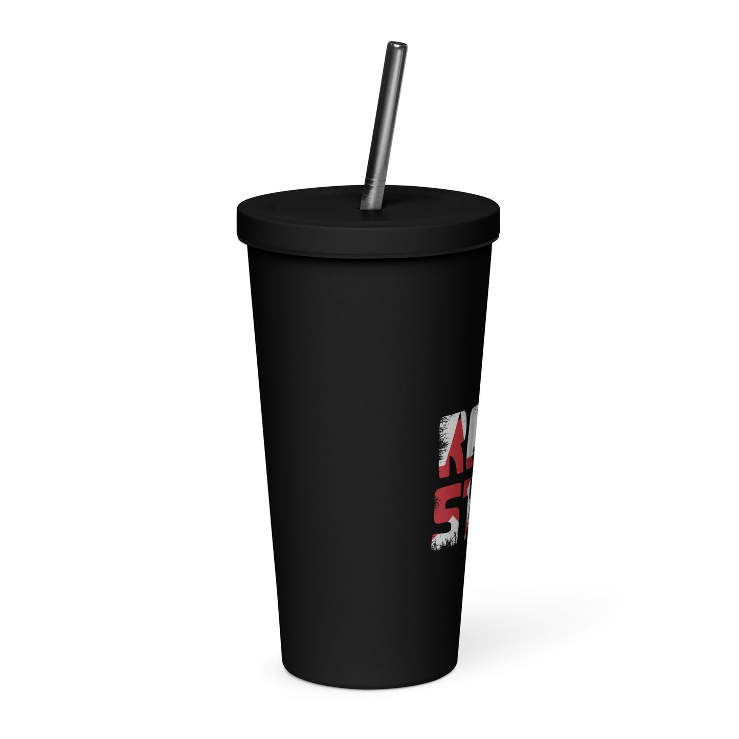 Rock Star Insulated Tumbler with Straw