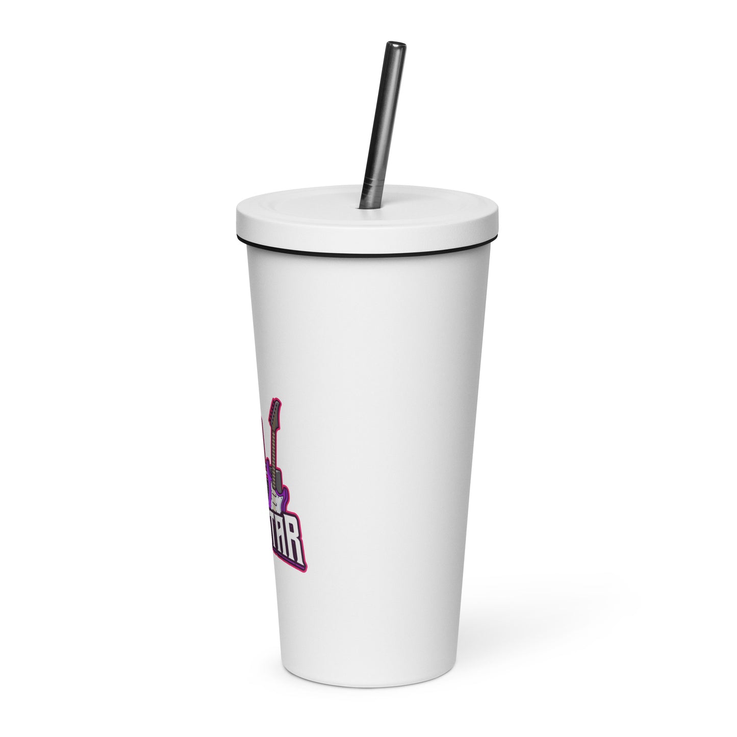 Rockstar Insulated Tumbler with Straw