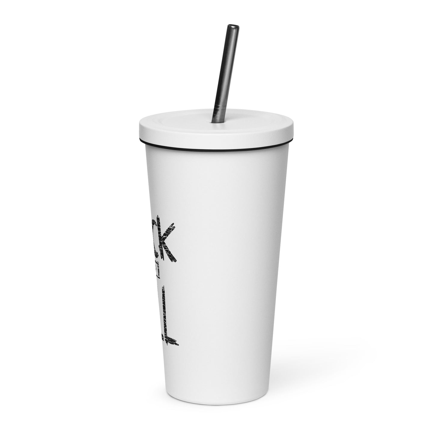 Rock and Roll Insulated Tumbler with Straw