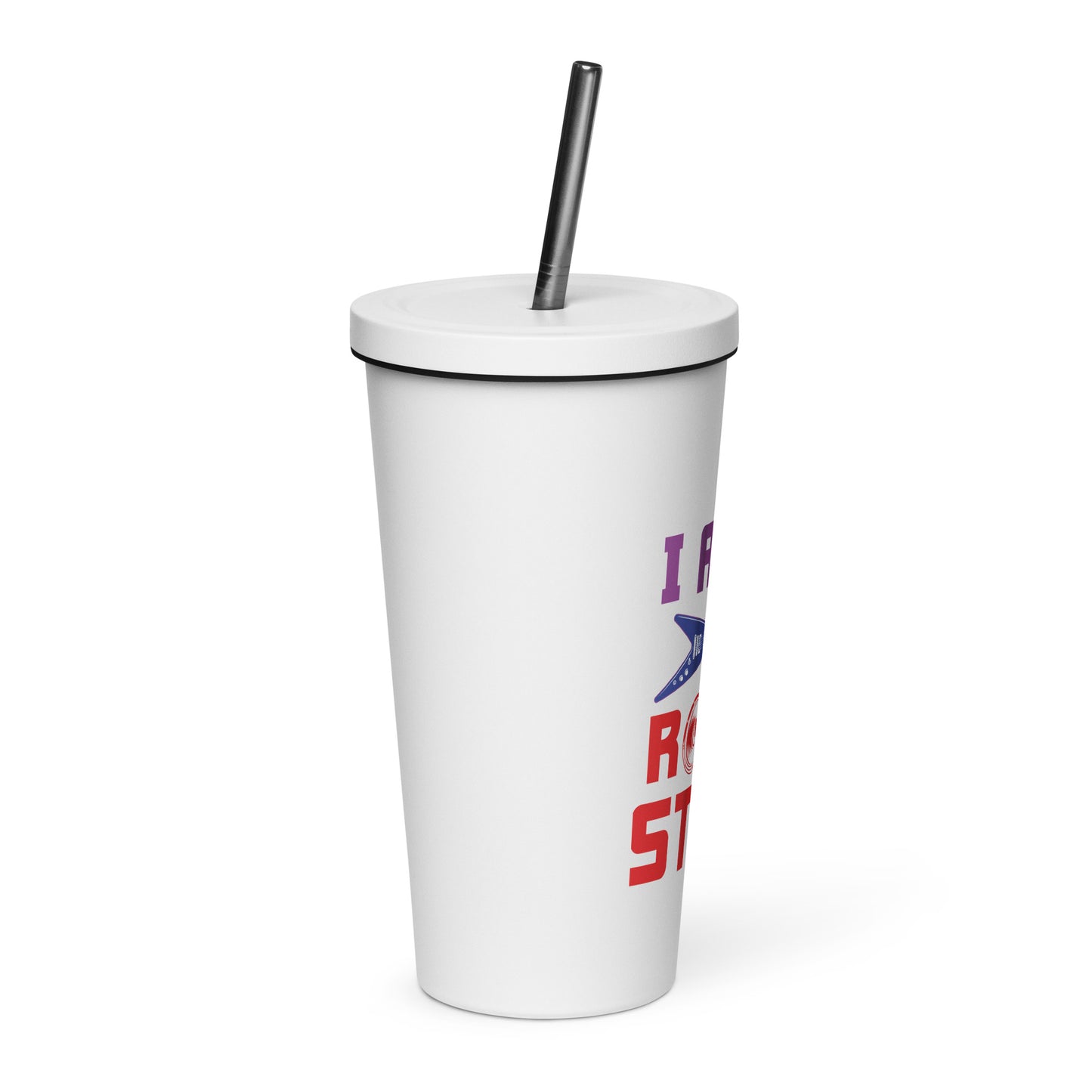 I Am Rockstar Insulated Tumbler with Straw