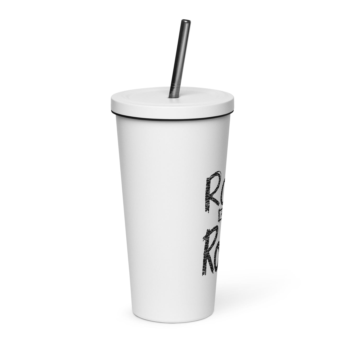 Rock and Roll Insulated Tumbler with Straw