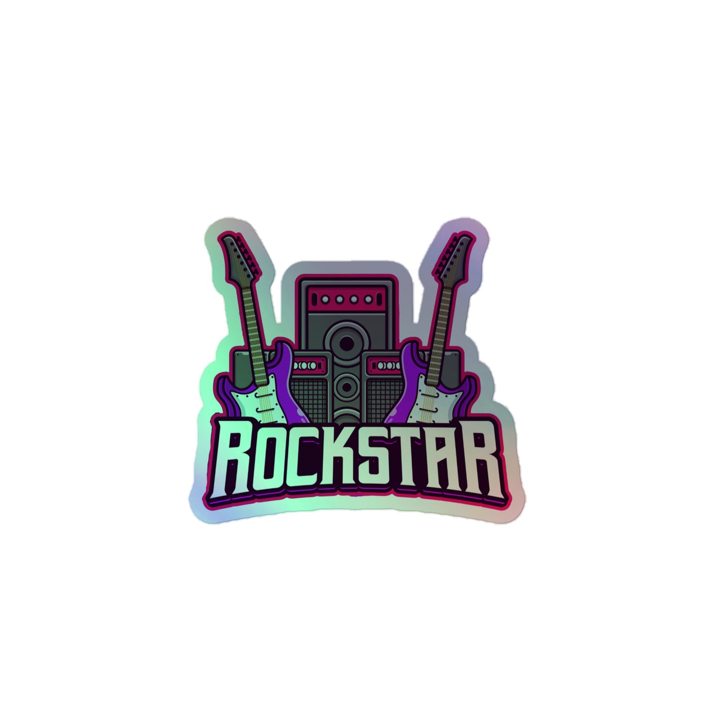 Rockstar Holographic Stickers