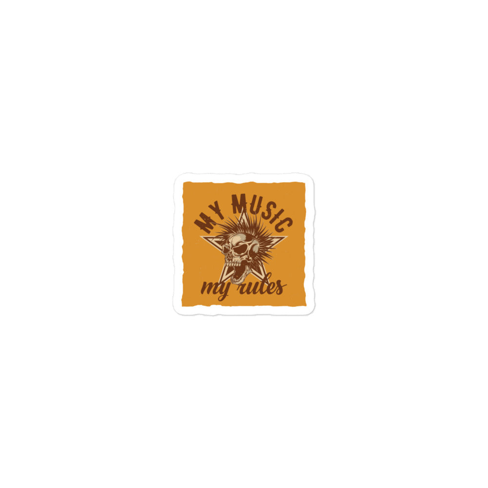 My Music My Rules Stickers