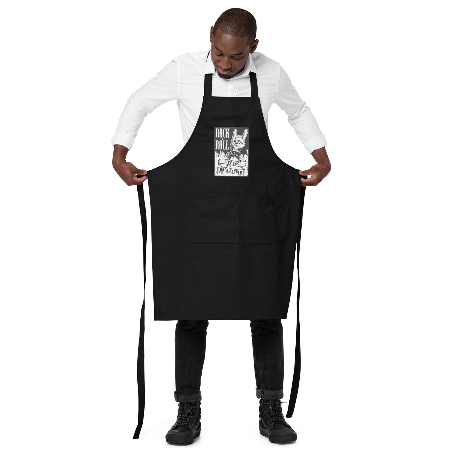 Live Fast Rock Harder Apron