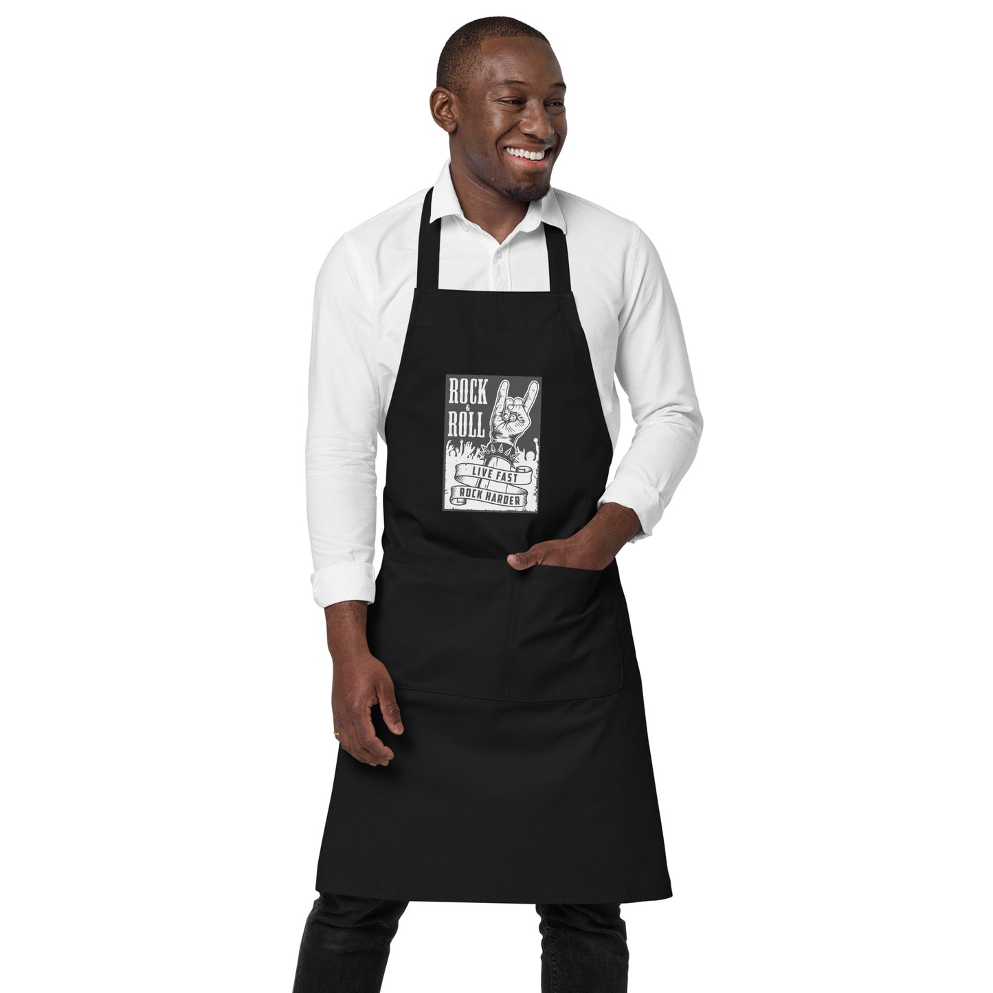Live Fast Rock Harder Apron