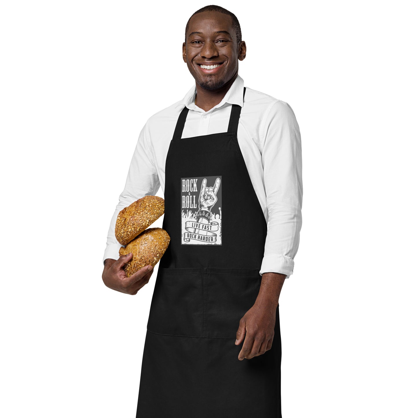 Live Fast Rock Harder Apron