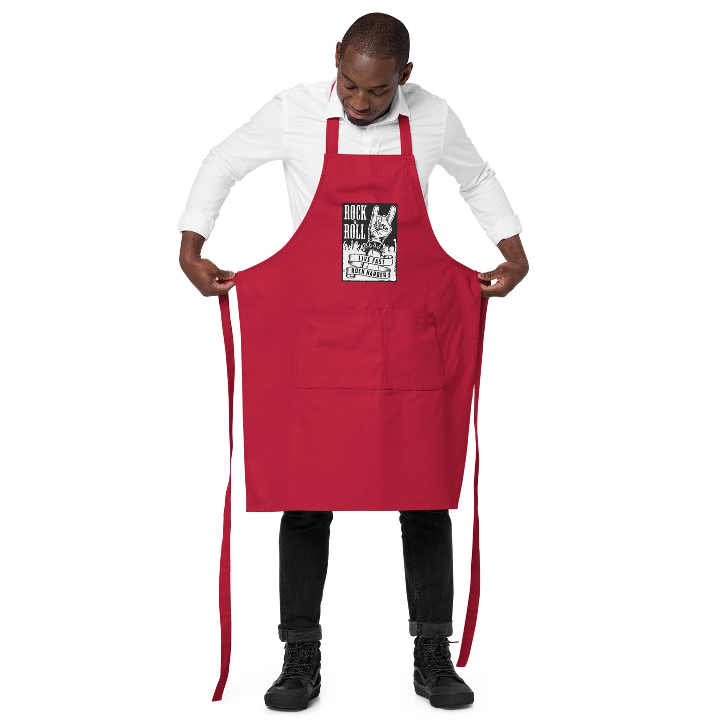 Live Fast Rock Harder Apron