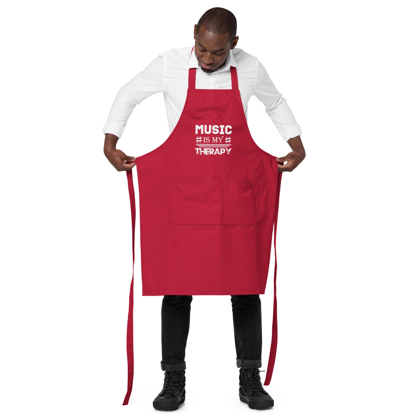 Music Is My Therapy Apron