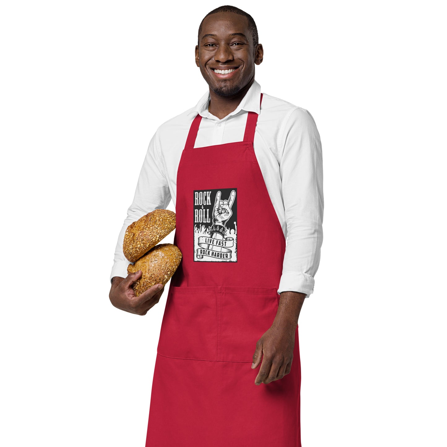 Live Fast Rock Harder Apron