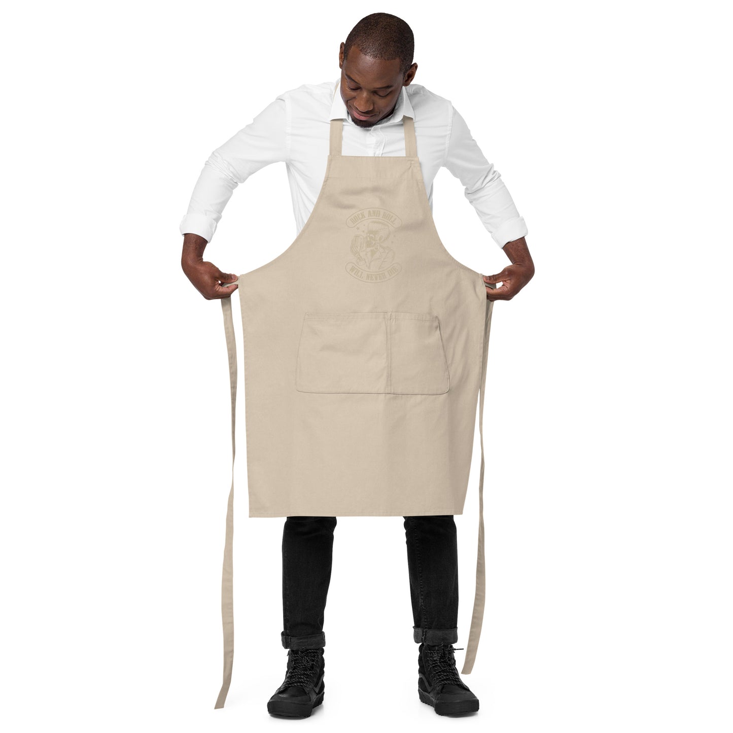 Rock and Roll Will Never Die Apron
