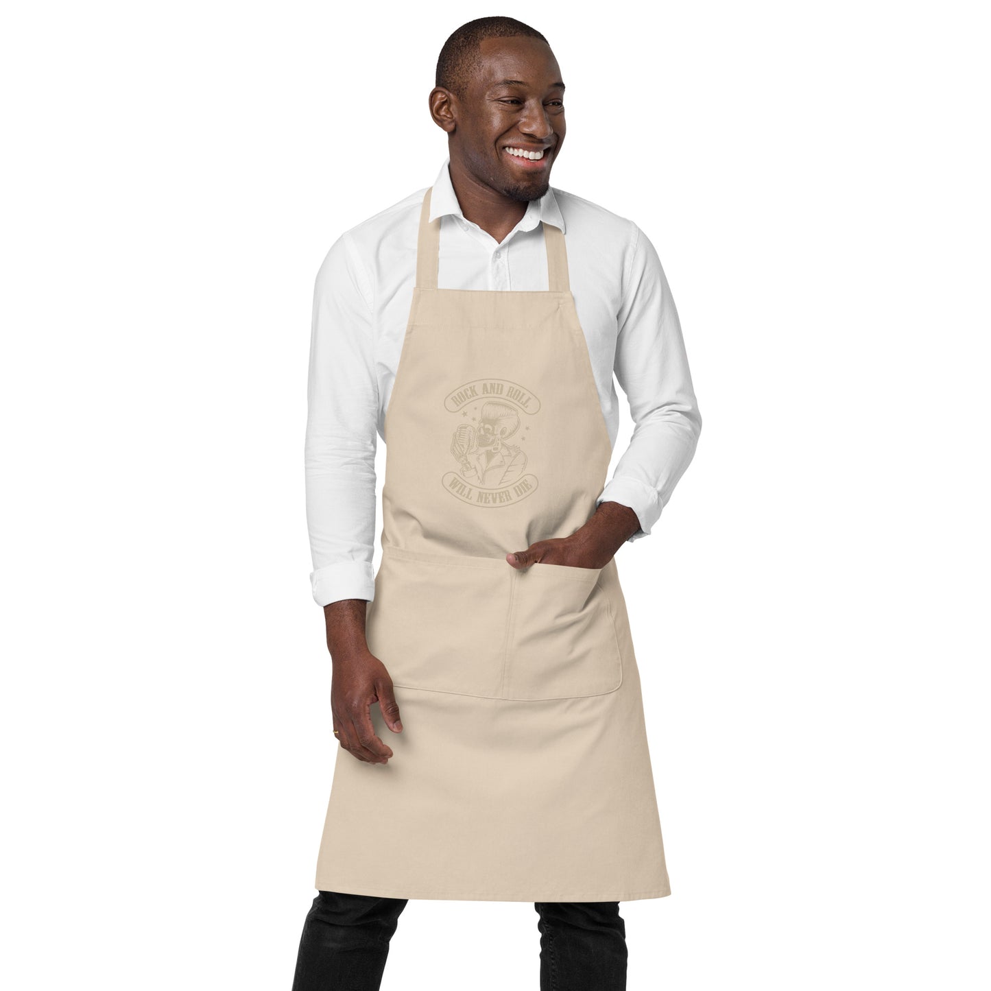 Rock and Roll Will Never Die Apron