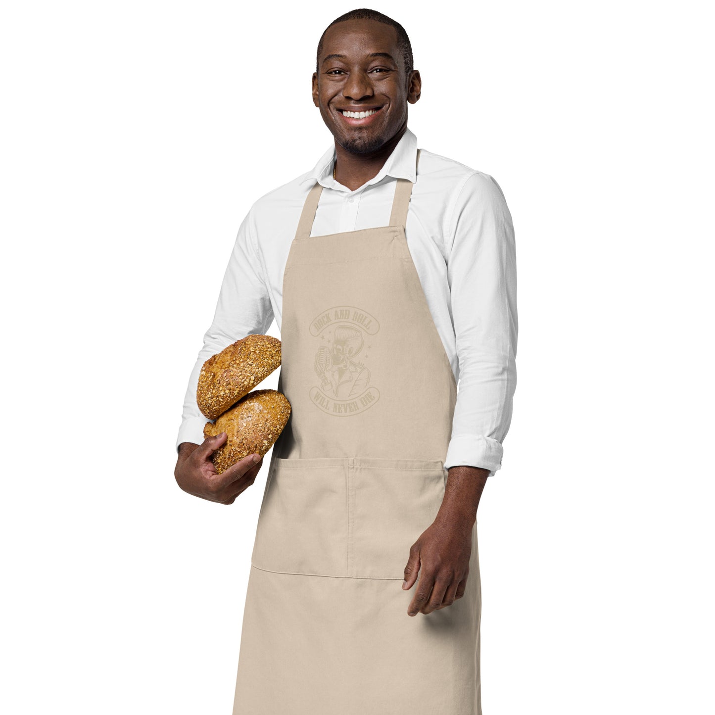 Rock and Roll Will Never Die Apron