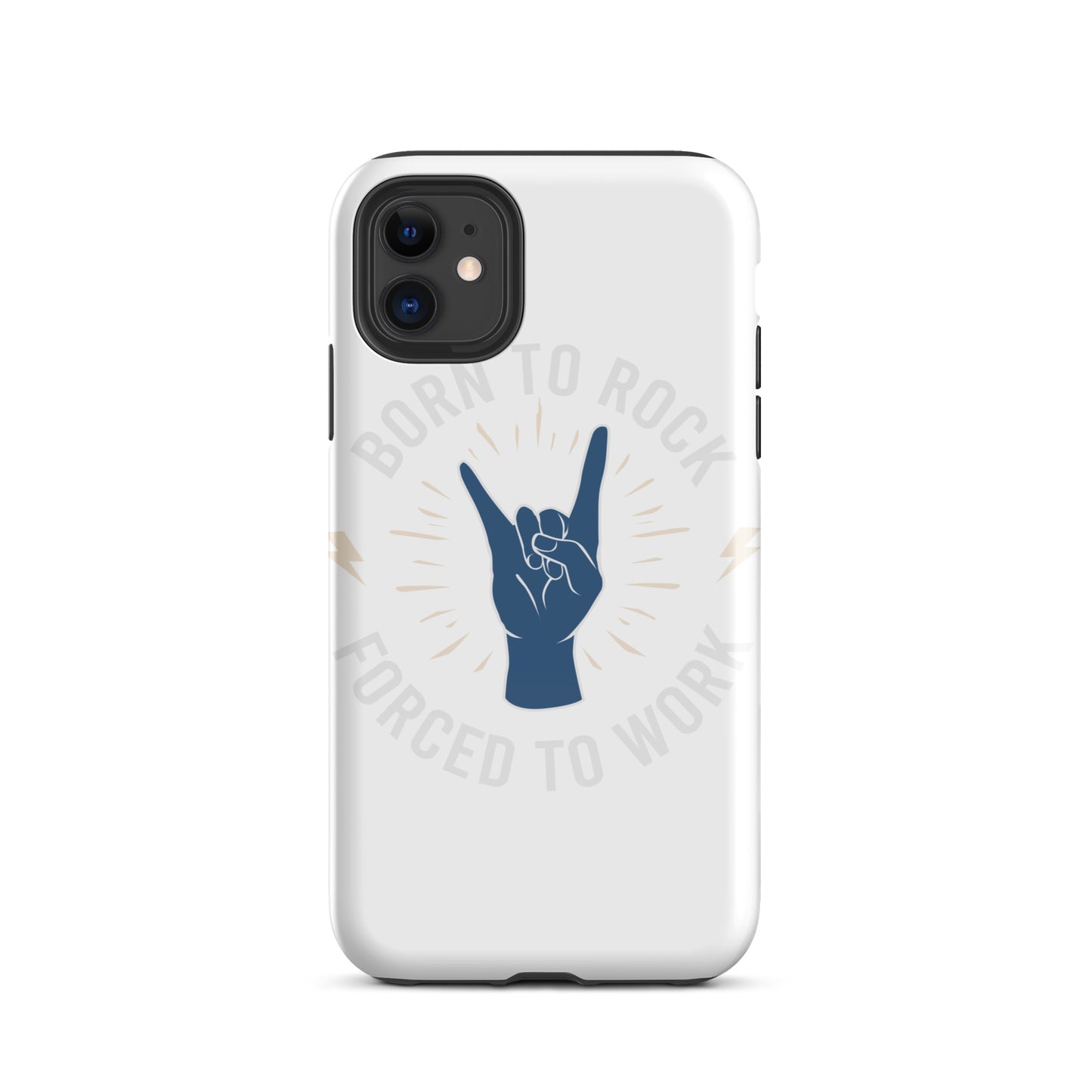 Born To Rock, Forced To Work iPhone Case