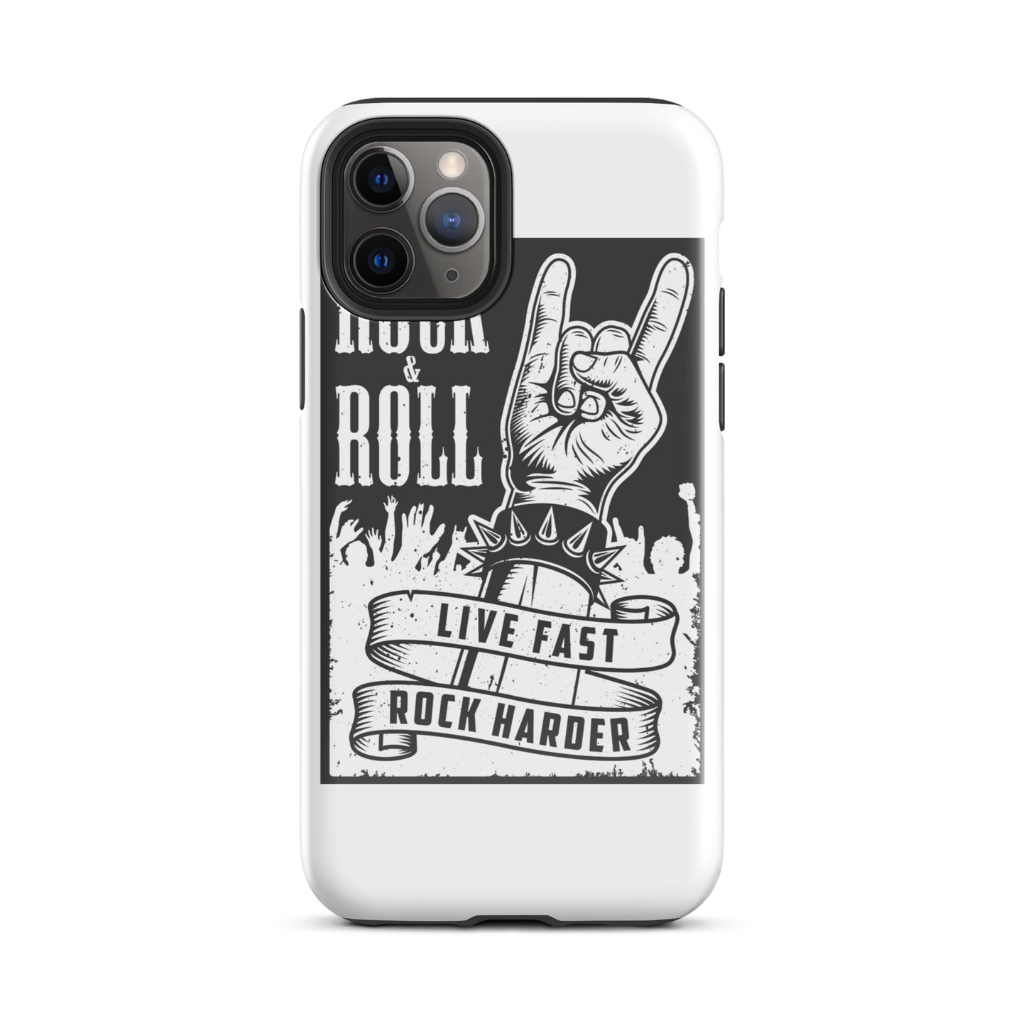 Live Fast Rock Harder iPhone Case