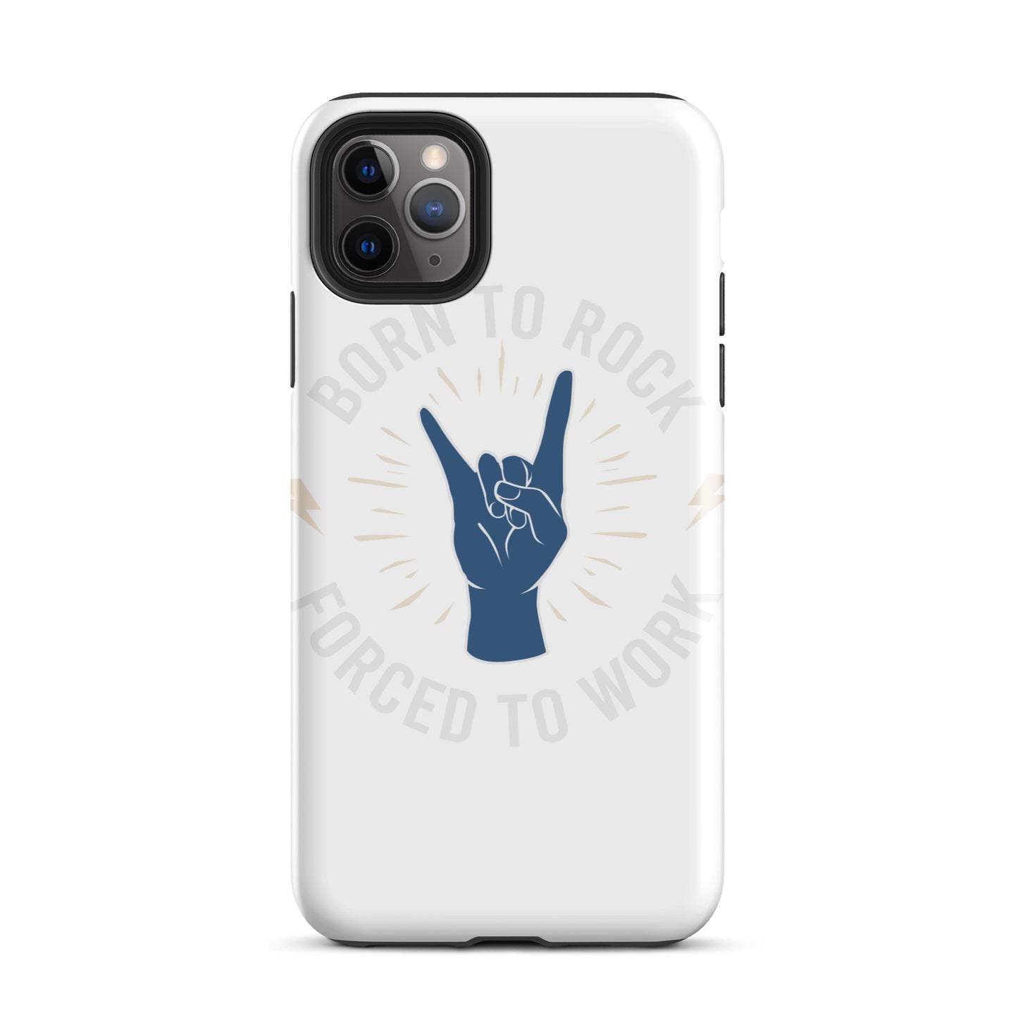 Born To Rock, Forced To Work iPhone Case