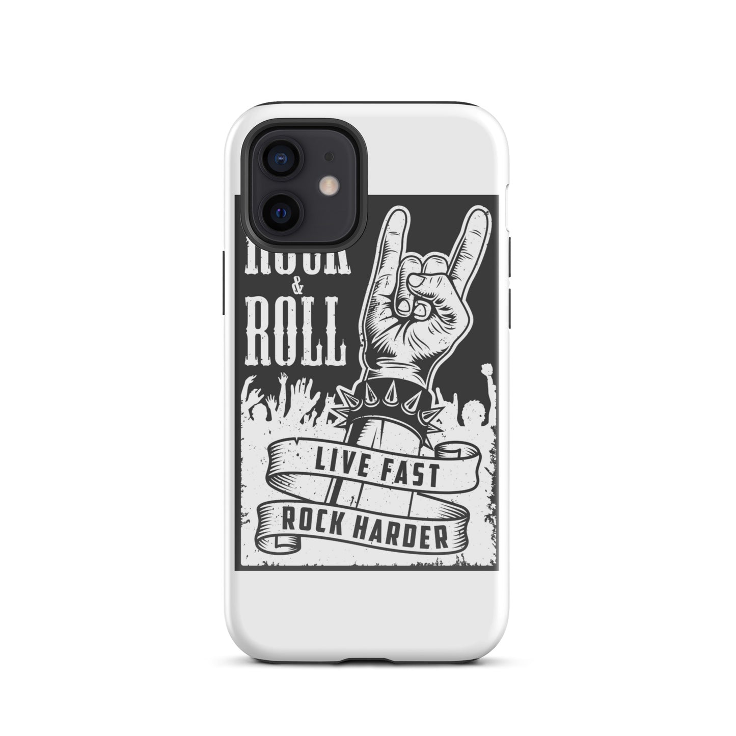Live Fast Rock Harder iPhone Case