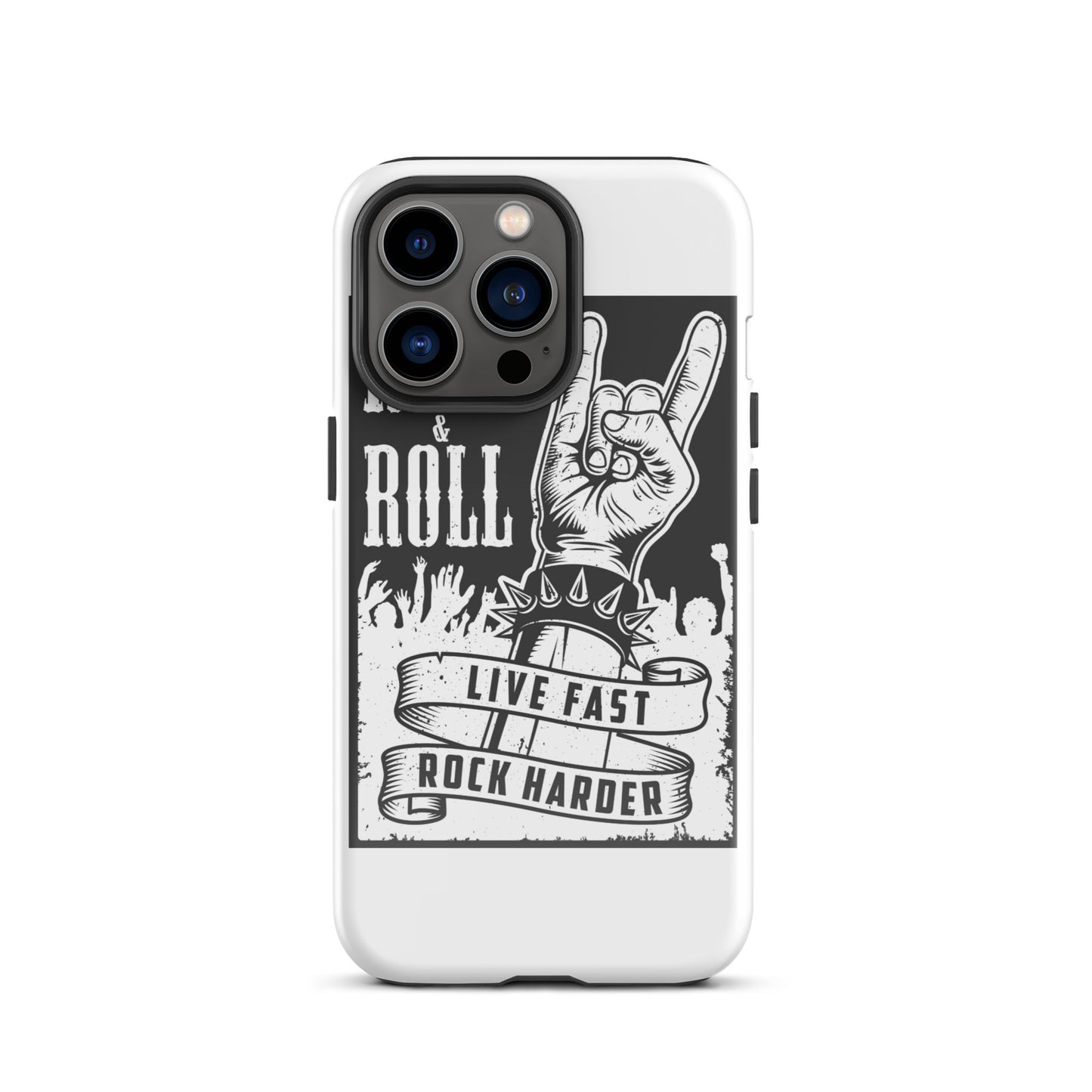 Live Fast Rock Harder iPhone Case